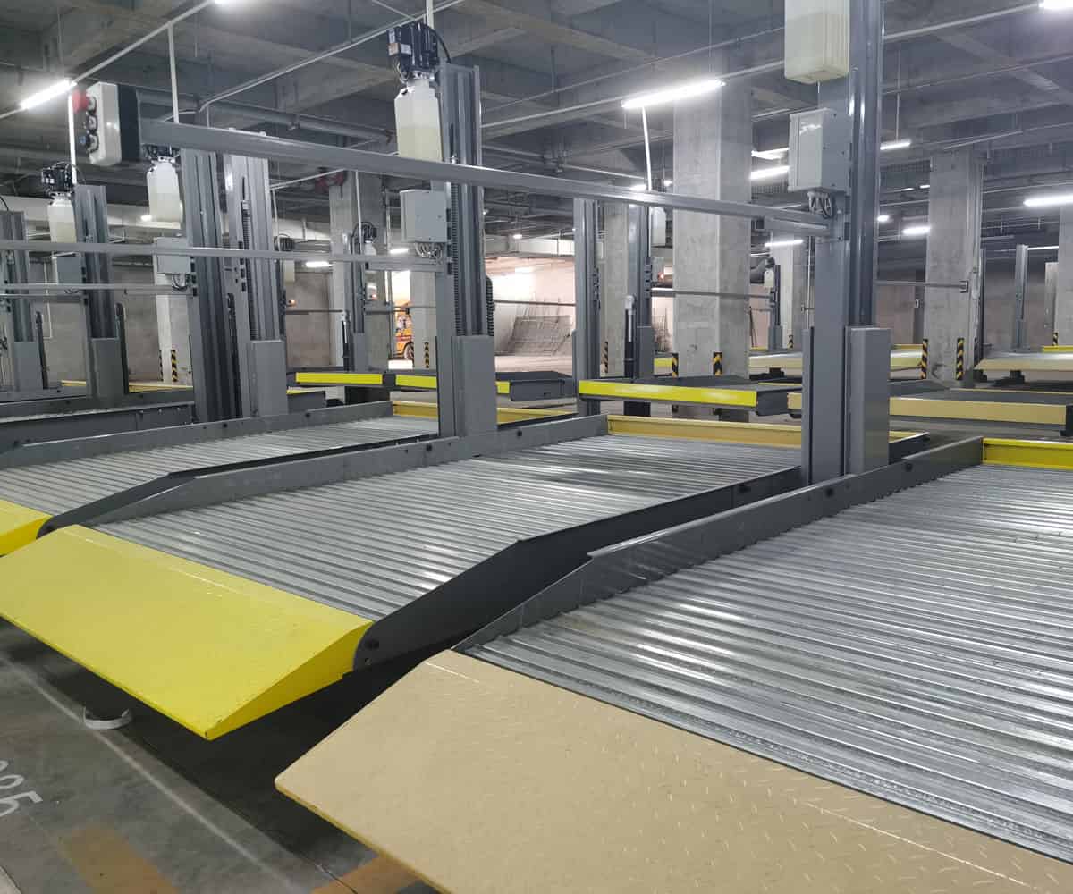 雙層升降式立體停車位回收